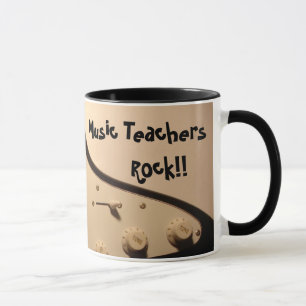 Musique Enseignants Rock! ! Mug de guitare électri