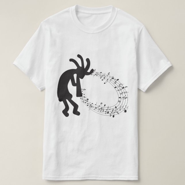 Musique et Petroglyph Kokopelli T-Shirt (Design devant)