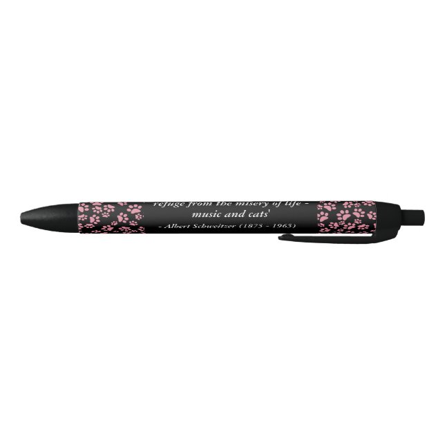 Musique et stylo de citation d'empreinte de patte (Bas)