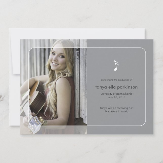 Musique Faire-part majeure (Devant)