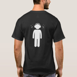 Musique Homme / T-shirt design noir et blanc