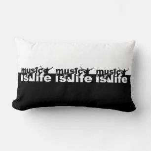 MUSIQUE IS LIFE oreiller jetable personnalisé
