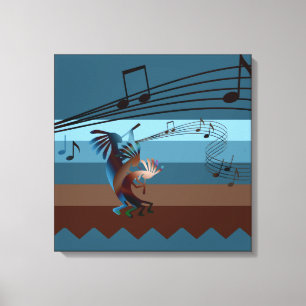 Musique Kokopelli du Sud-Ouest Imprimante en toile