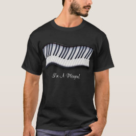 Musique Lover Piano Keys T-shirt noir