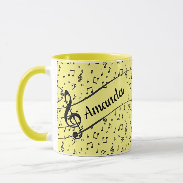 Musique noire personnalisée Café Mug (Gauche)