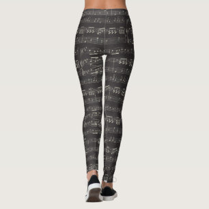 Musique Note Leggings noirs