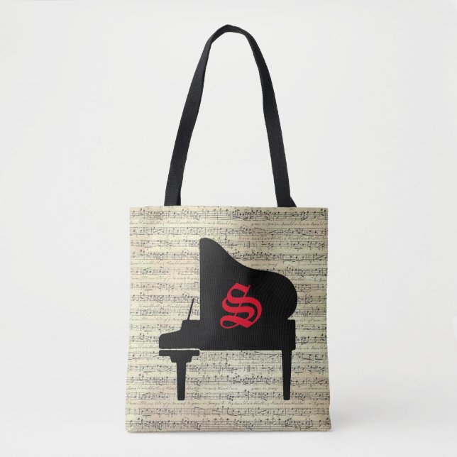 Musique Note Sac fourre-tout Piano Musique Thème (Devant)
