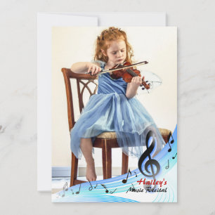 Musique Notes Cadre Photo Invitation