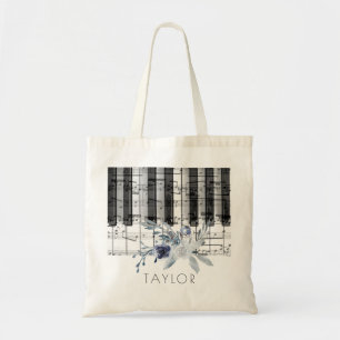 musique piano bleu poussiéreux nom floral sac four