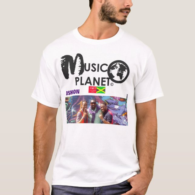 MUSIQUE PLANET DSHON T-shirt masculin de base (Devant)
