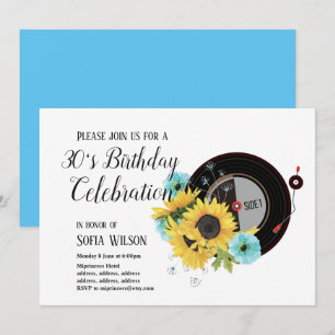 musique pour adultes, invitation fête d'anniversai