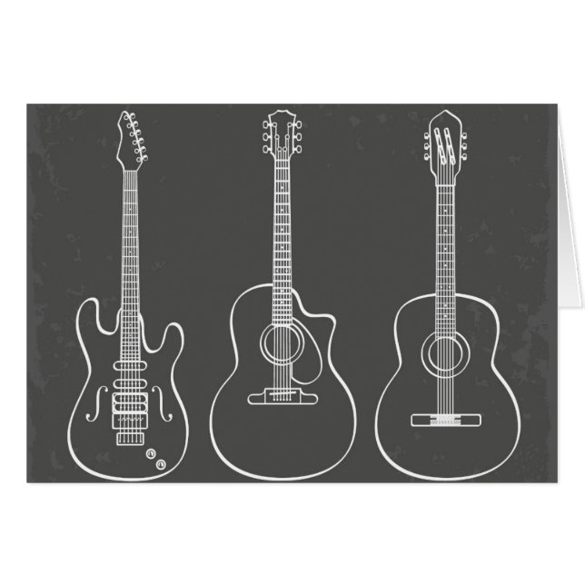 Musique rétro grunge trio de guitares (Devant horizontal)
