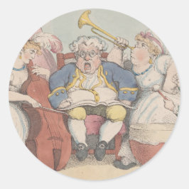 Musique - Stickers ronds pour la papeterie