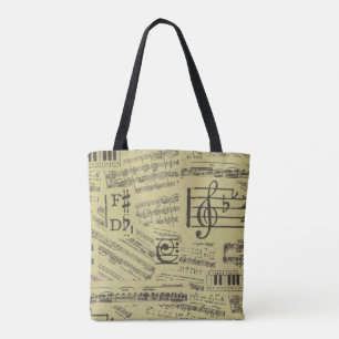 Musique thème sac fourre-tout musique note piano s