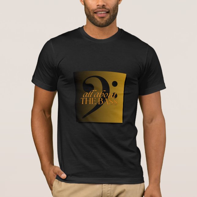 Musique, Tout sur la basse générale T-Shirt (Devant)