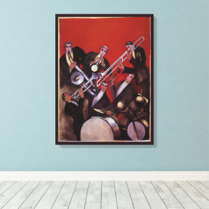 Musique vintage, groupe de jazz musical Art Déco e