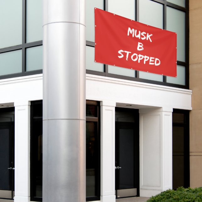 MUSK B AUFGESCHLOSSEN BANNER (Äußeres Gebäude)