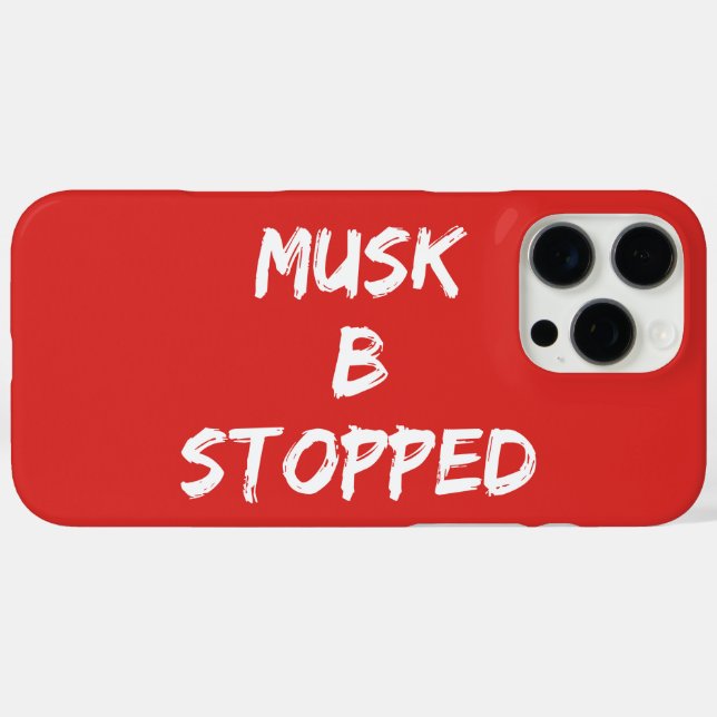 MUSK B AUFGESCHLOSSEN iPhone 16 PRO MAX HÜLLE (Rückseite (Horizontal))