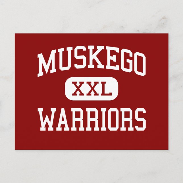 Muskego - Krieger - Hoch - Muskego Wisconsin Postkarte (Vorderseite)