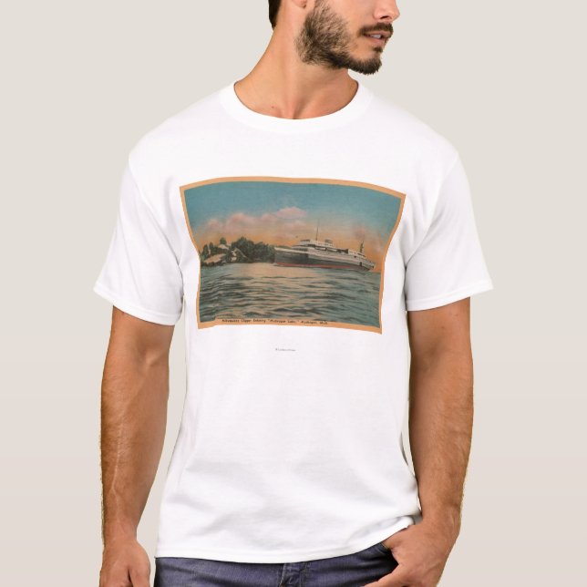 Muskegon, MI - Ansicht von Milwaukee-Scherer T-Shirt (Vorderseite)