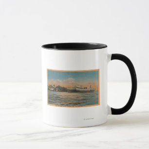 Muskegon, MI - Ansicht von Milwaukee-Scherer Tasse