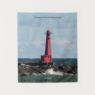Muskegon South Breakwater Tapisserie légère