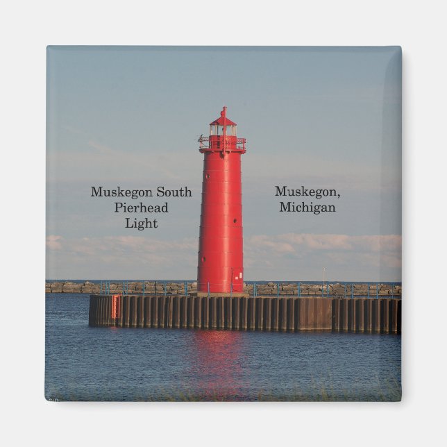Muskegon South Pierhead Light Magnet (Vorne)