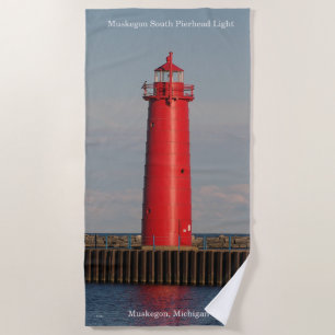 Muskegon South Pierhead Strandtuch
