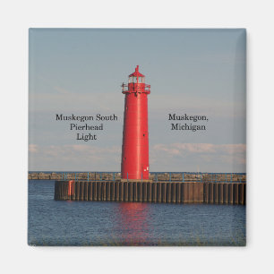 Muskegon SüdPierhead heller Magnet