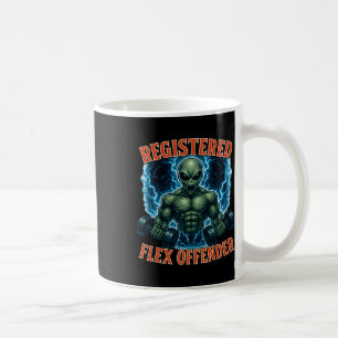 Muskel Alien registriert Flex Offender Funny Gym M Kaffeetasse