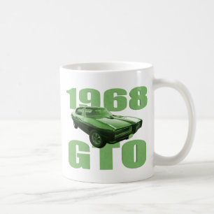 Muskel-Auto-Grün 1968 Pontiacs GTO Kaffeetasse