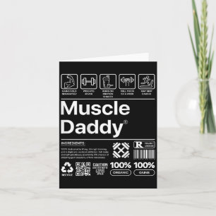 Muskel Daddy für Trainingsgymnastik Lover und Body Karte