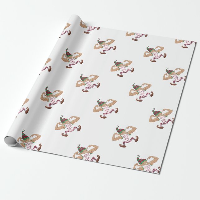 Muskel Elf Geschenkpapier (Ungerollt)