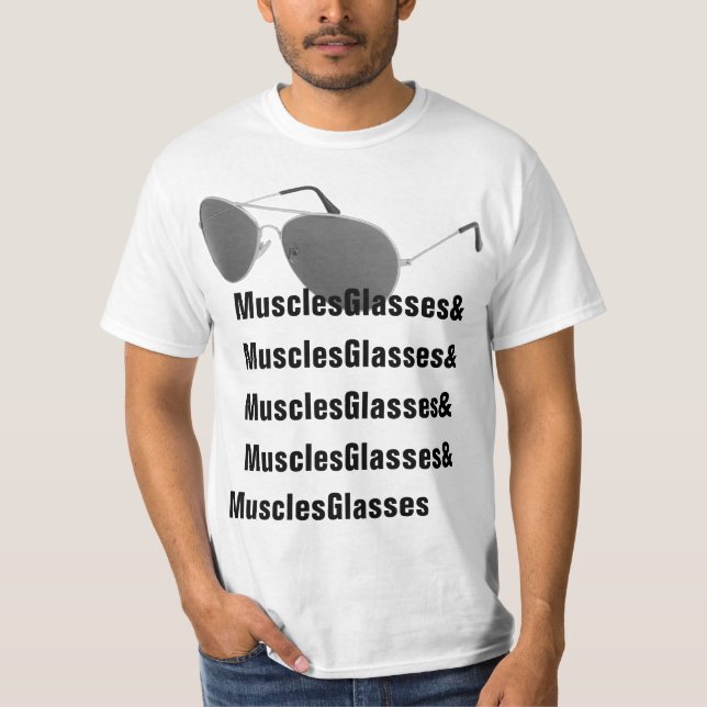 Muskel-Gläser ist ein kanadischer Held - essen Sie T-Shirt (Vorderseite)