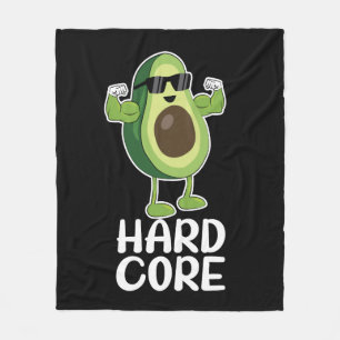 Muskel Hardcore Avocado Funny Fleecedecke