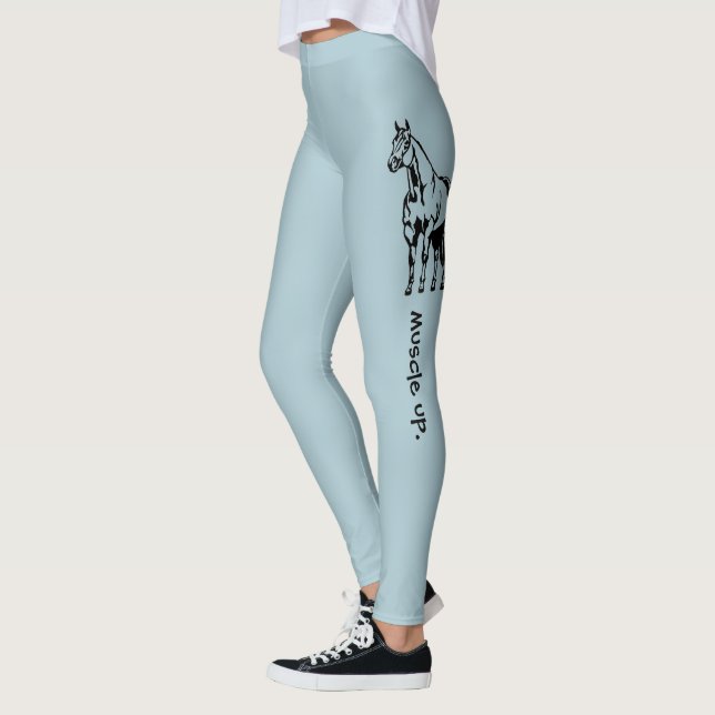 Muskel herauf Quarterhorse-Cowgirl-Reiter Leggings (Links)
