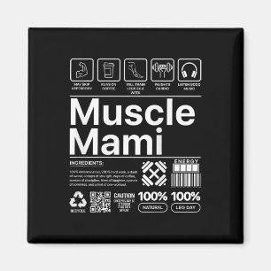 Muskel Mami und Mama Gym Workout Mutter lustigen K Magnet