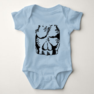 Muskel Man Baby Strampler