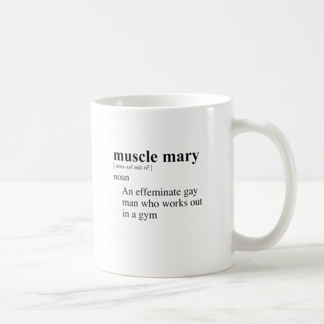 MUSKEL-MARY KAFFEETASSE (Rechts)