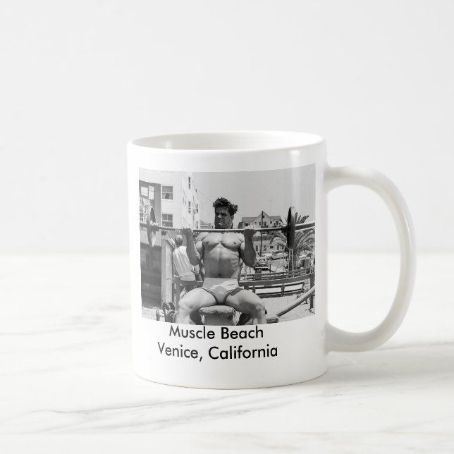 Muskel-Strandbodybuilder - Venedig, CA Kaffeetasse (Rechts)