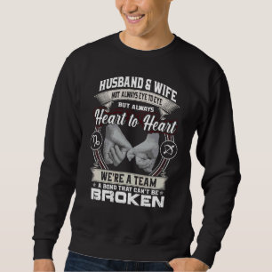 Muskel und Ehefrau nicht immer Augen, sondern Herz Sweatshirt