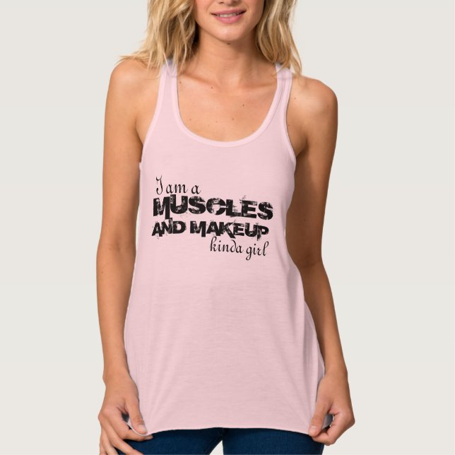 Muskel- und Makeup-Tank Tank Top (Vorderseite)