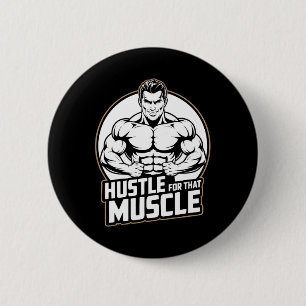 Muskel Workout Fitness Bodybuilding Gewichtszunahm Button