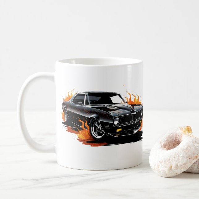 Muskelauto-Kaffeetasse Kaffeetasse (Mit Donut)