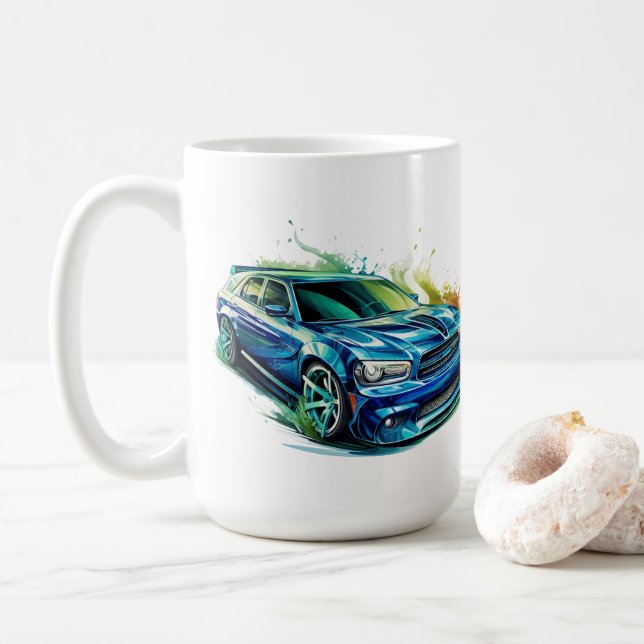 Muskelauto-Kaffeetasse Kaffeetasse (Mit Donut)
