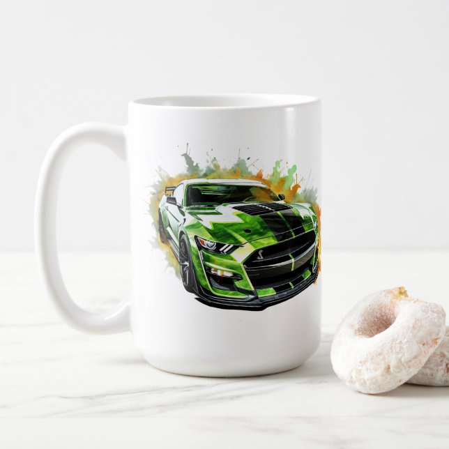 Muskelauto-Kaffeetasse Kaffeetasse (Mit Donut)