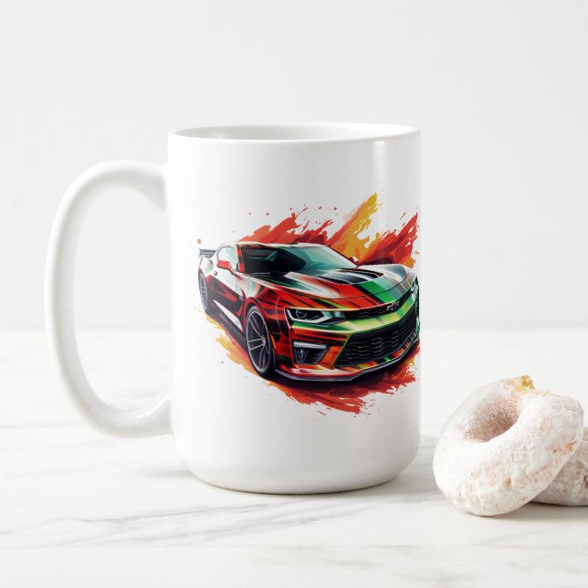 Muskelauto-Kaffeetasse Kaffeetasse (Mit Donut)