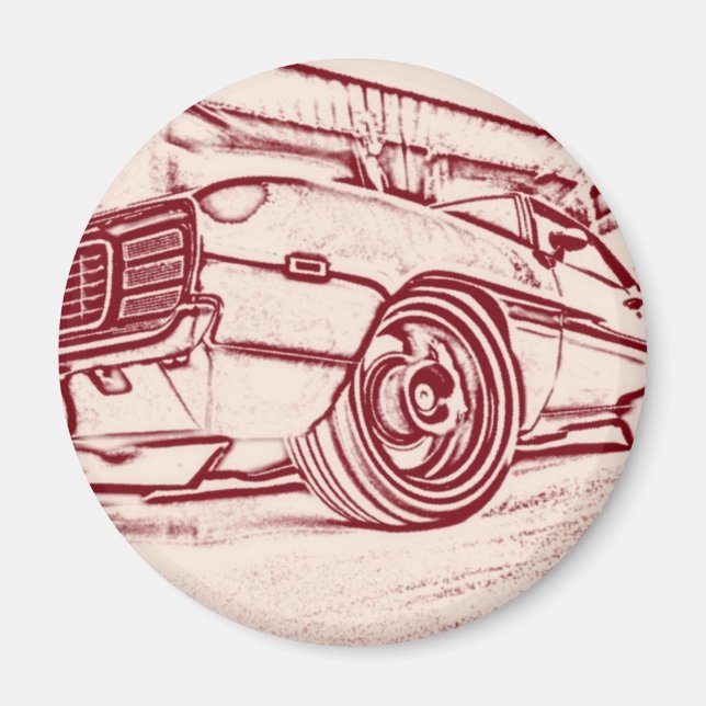 Muskelauto Magnet (Vorne)