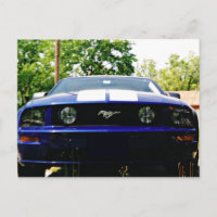 Muskelauto - Shelby blue Postcard