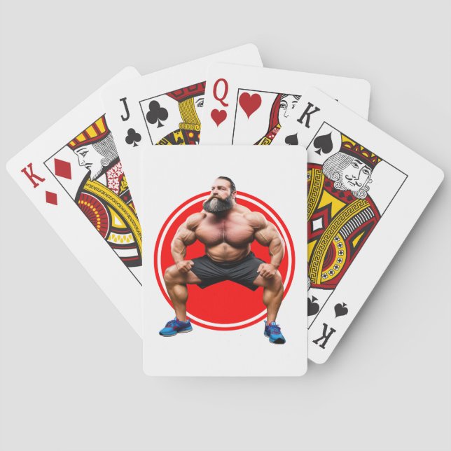 Muskelbär Spielkarten (Rückseite)